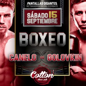 Cartelería Cotton boxeo