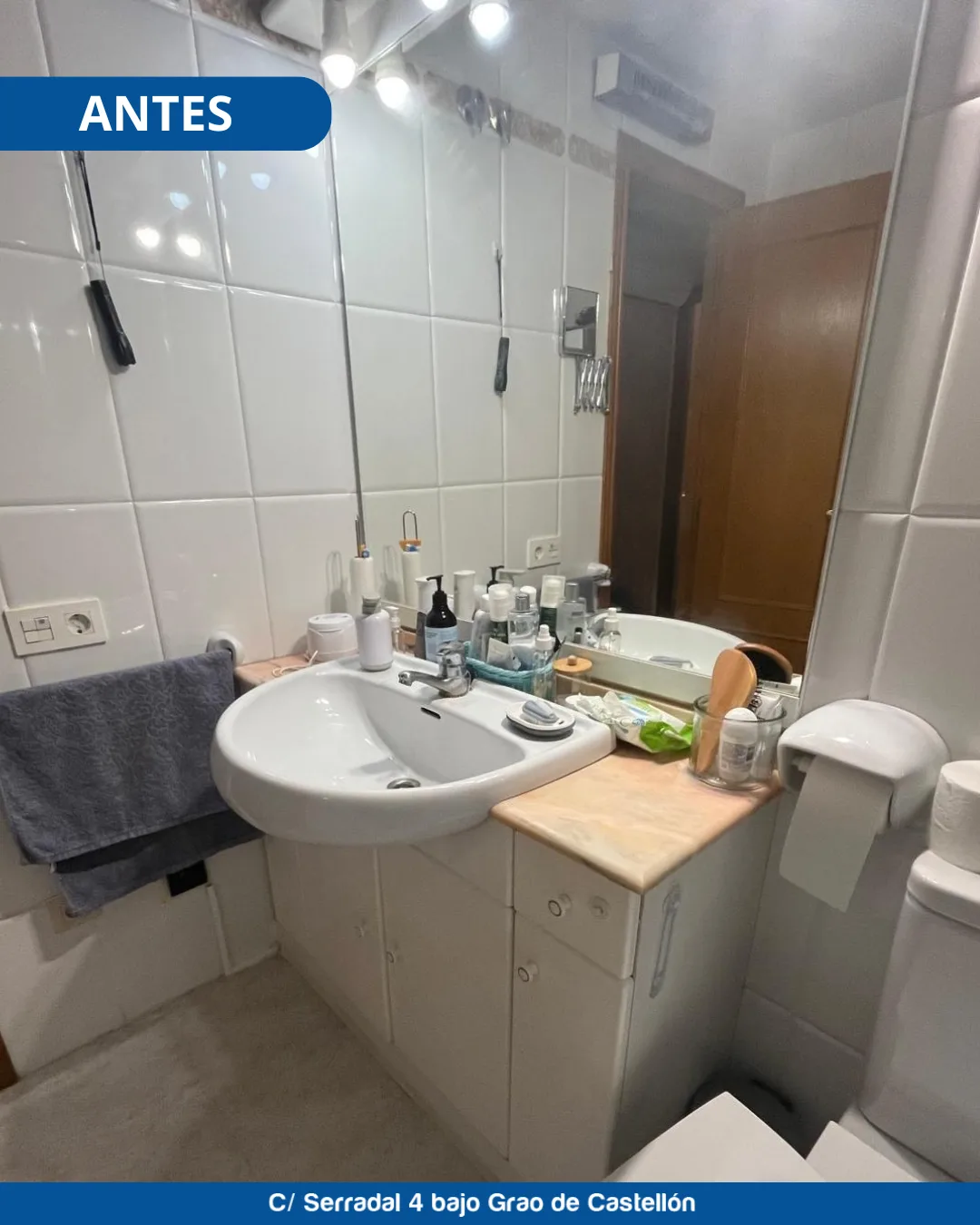 Fotografía de una de sus reformas de La Tienda del Baño, cliente de La Bombilla Creativa en Castellón