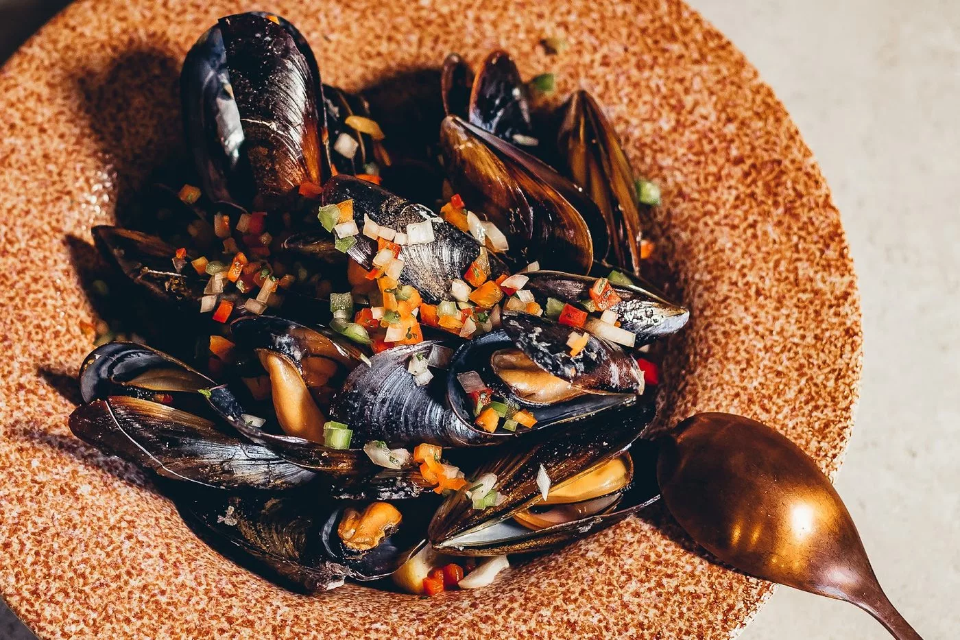Pico de Gallo · mejillones