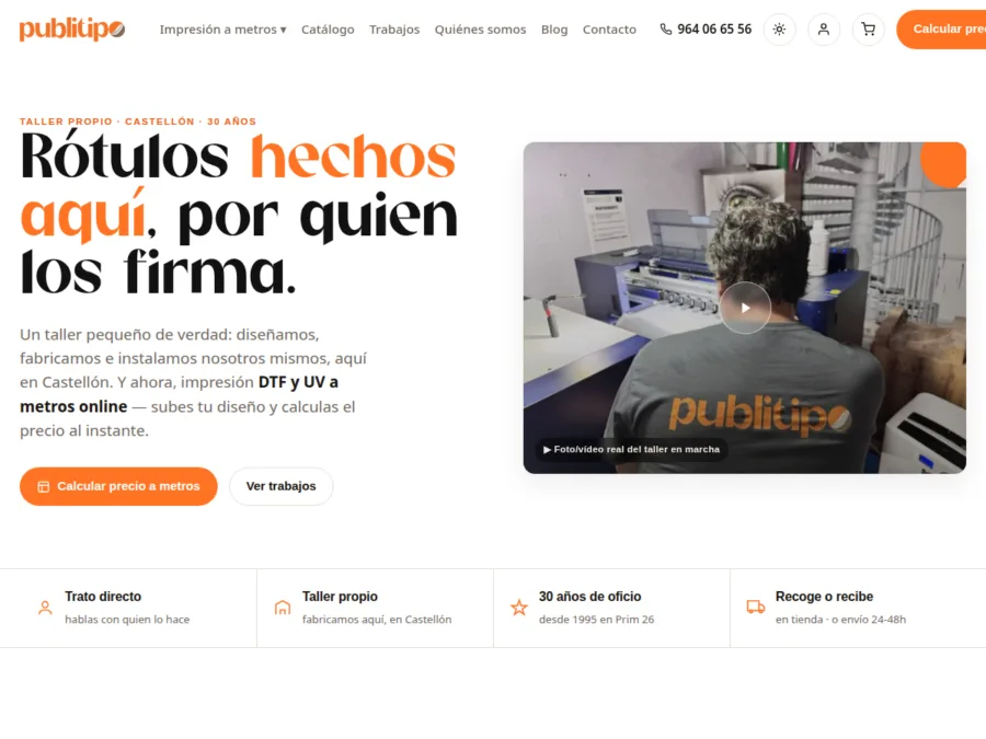 Publitipo, industria de Castellón: marca, fotografía y comunicación por La Bombilla Creativa